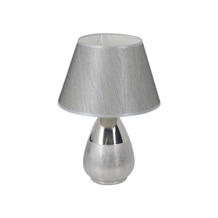 Näve Tischleuchte - Material: Metall, Textil - Farbe:silber; 3138059