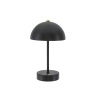 LED Akku Tischleuchte mit Touchfunktion Metall Nachttischlampe Schwarz Tischlampe 3 Weisstöne Dimmbar Schreibtischlampe Nachtlampe Leselampe