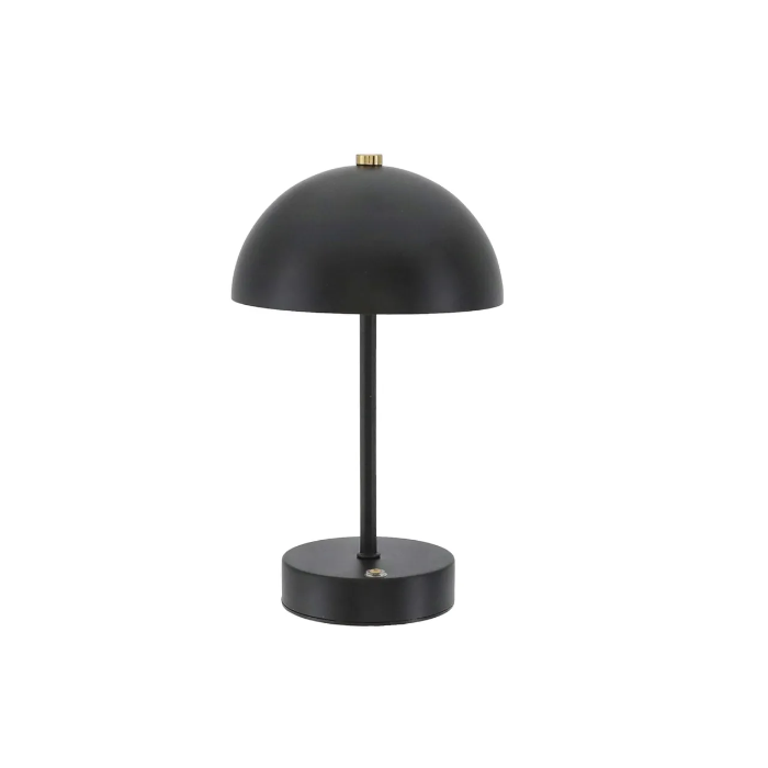 LED Akku Tischleuchte mit Touchfunktion Metall Nachttischlampe Schwarz Tischlampe 3 Weisstöne Dimmbar Schreibtischlampe Nachtlampe Leselampe