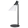 Tischlampe, Tischleuchte, Nachttischlampe, Schreibtischlampe, LED Leselampe, Gent Glas schwarz